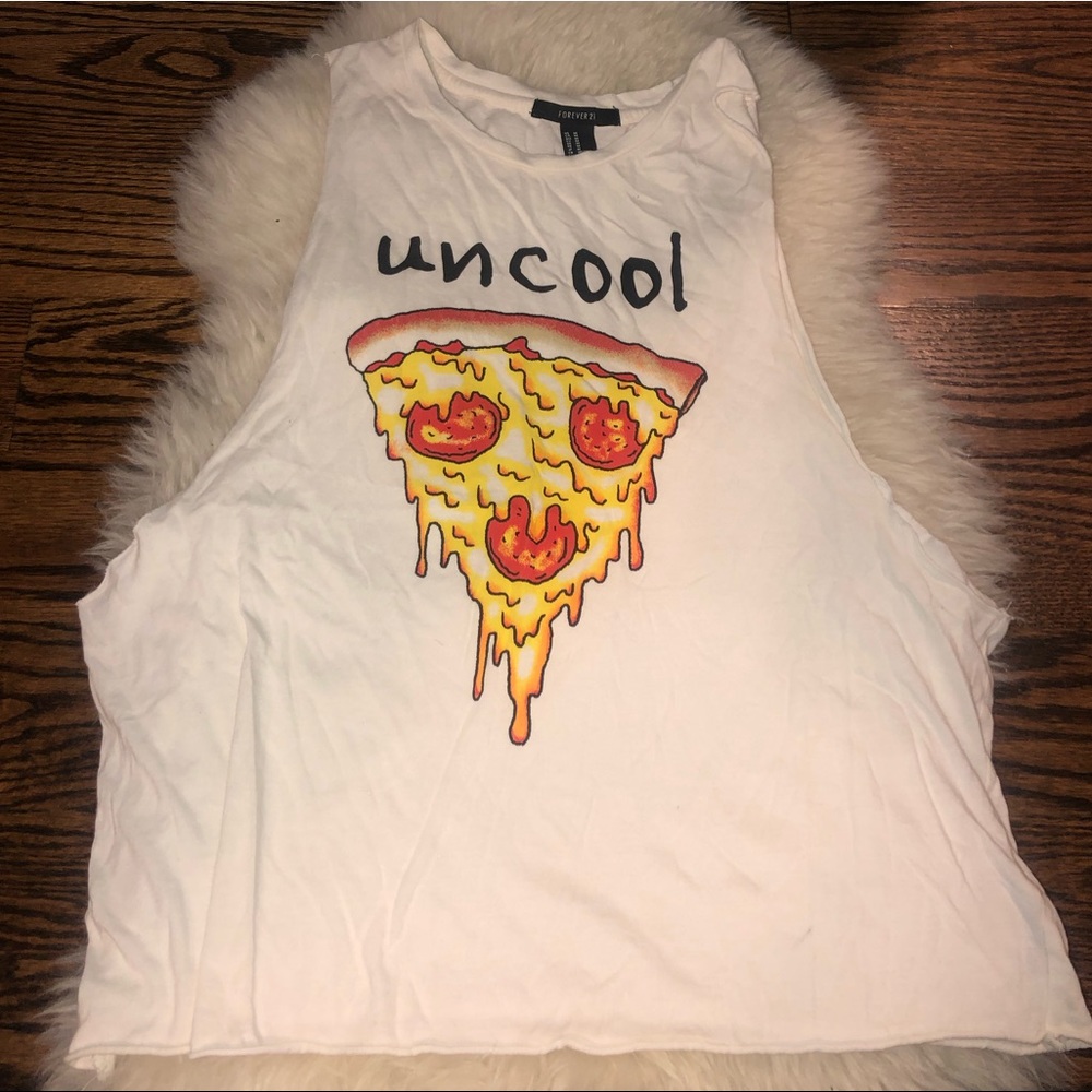 Pizza “Uncool” Graphic Tank